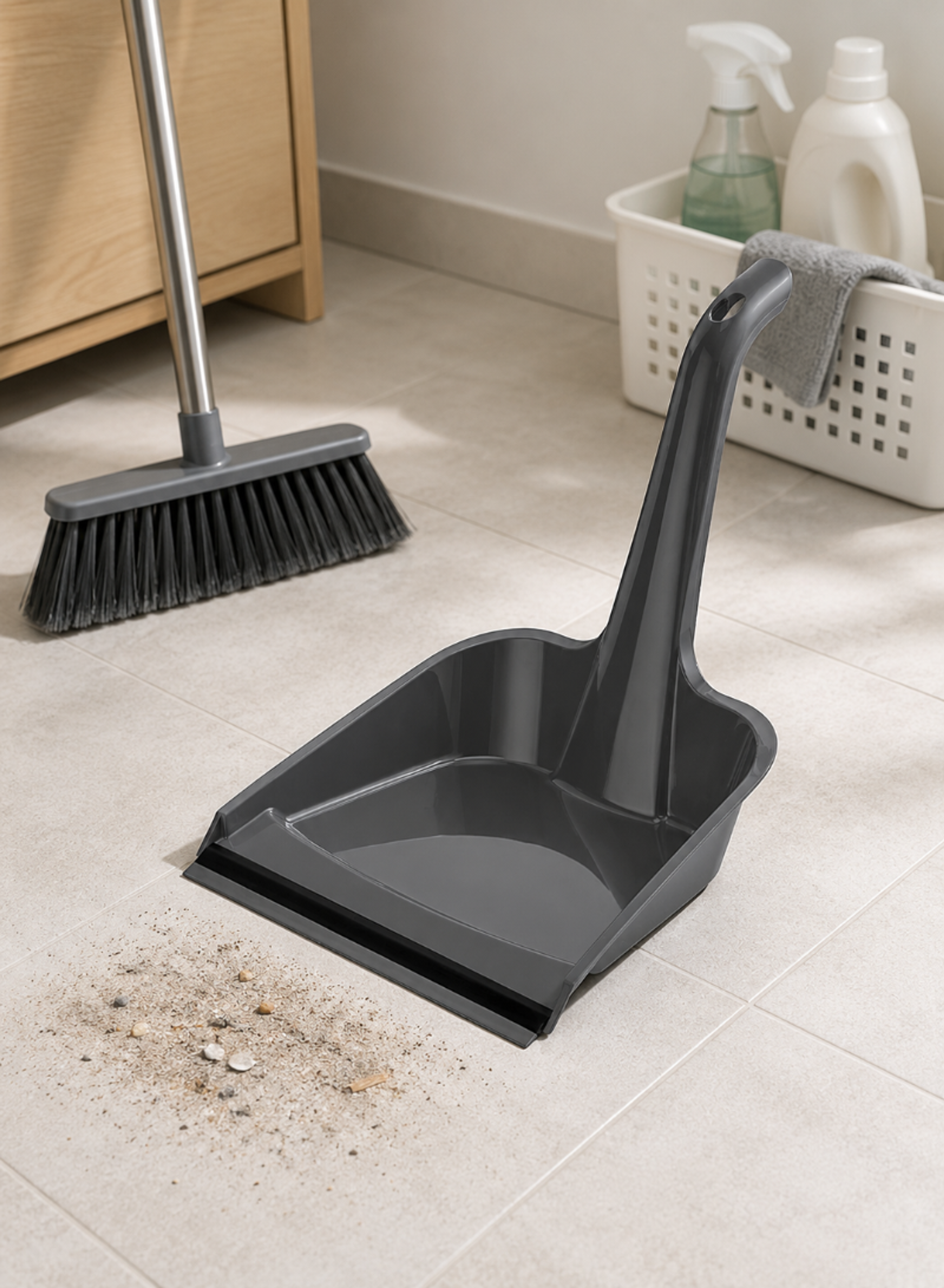 Dustpan with Handle – Plastic Cleaning Dustpan 240 × 298 × 242 mm